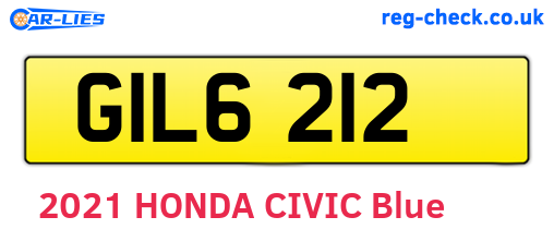 GIL6212 are the vehicle registration plates.