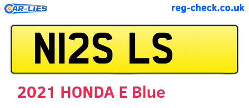 N12SLS are the vehicle registration plates.