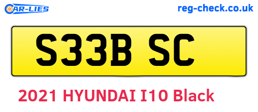 S33BSC are the vehicle registration plates.