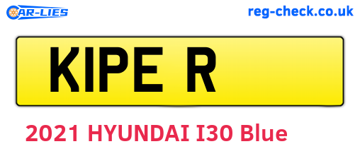 K1PER are the vehicle registration plates.