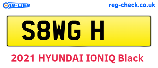 S8WGH are the vehicle registration plates.