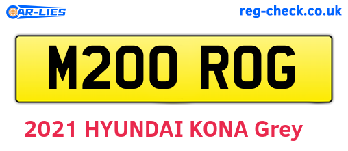 M200ROG are the vehicle registration plates.