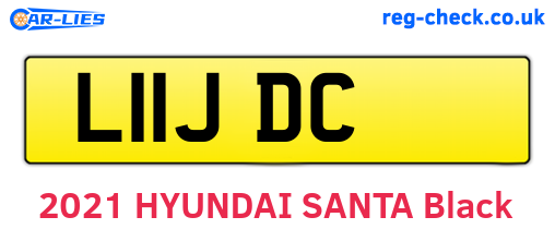 L11JDC are the vehicle registration plates.