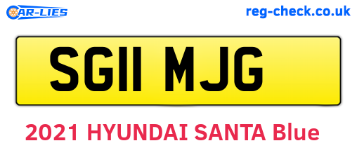 SG11MJG are the vehicle registration plates.