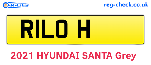 R1LOH are the vehicle registration plates.