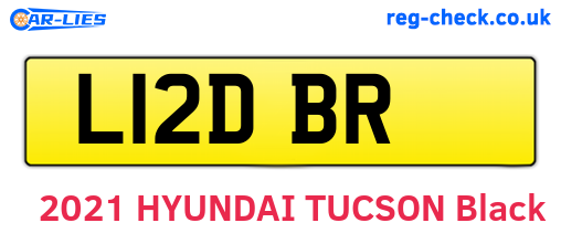 L12DBR are the vehicle registration plates.