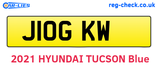 J10GKW are the vehicle registration plates.