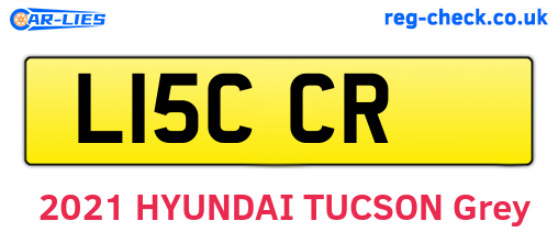 L15CCR are the vehicle registration plates.
