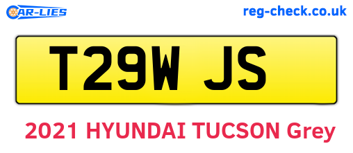 T29WJS are the vehicle registration plates.