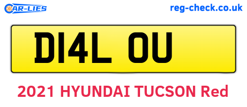 D14LOU are the vehicle registration plates.