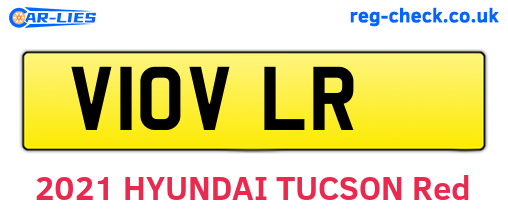 V10VLR are the vehicle registration plates.