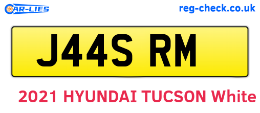 J44SRM are the vehicle registration plates.