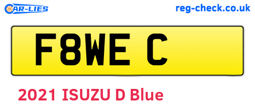 F8WEC are the vehicle registration plates.