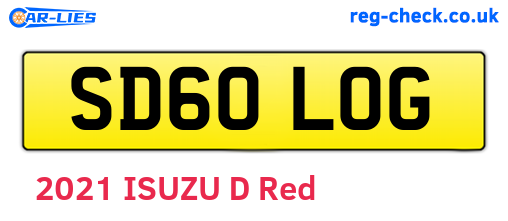 SD60LOG are the vehicle registration plates.