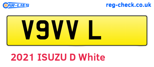 V9VVL are the vehicle registration plates.