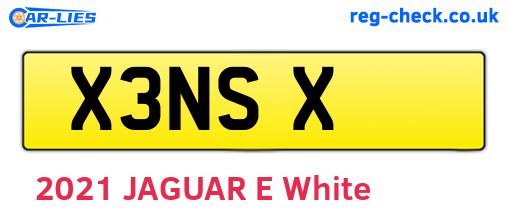 X3NSX are the vehicle registration plates.