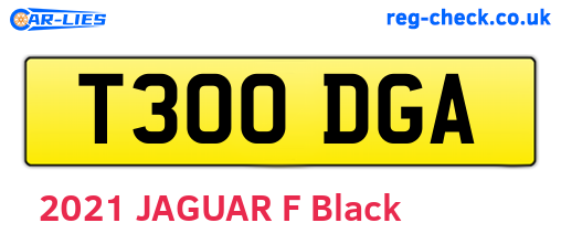 T300DGA are the vehicle registration plates.
