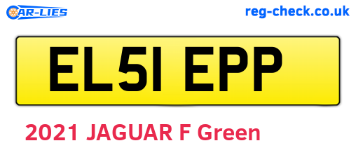 EL51EPP are the vehicle registration plates.