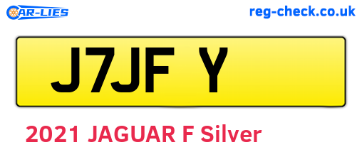 J7JFY are the vehicle registration plates.