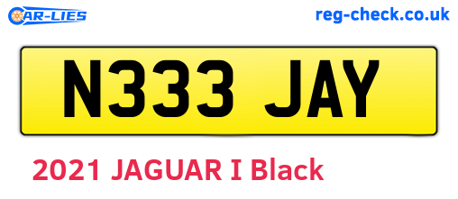 N333JAY are the vehicle registration plates.