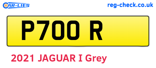 P7OOR are the vehicle registration plates.