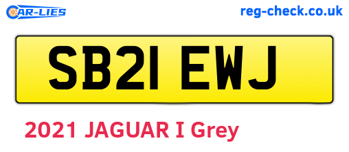 SB21EWJ are the vehicle registration plates.