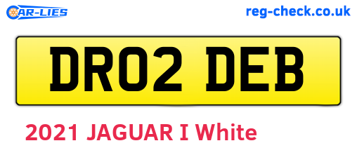 DR02DEB are the vehicle registration plates.
