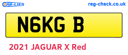 N6KGB are the vehicle registration plates.