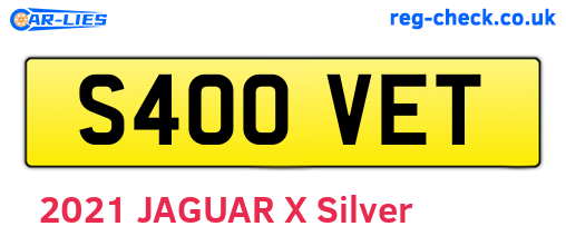 S400VET are the vehicle registration plates.