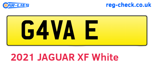 G4VAE are the vehicle registration plates.