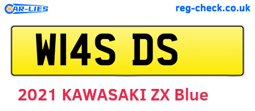 W14SDS are the vehicle registration plates.