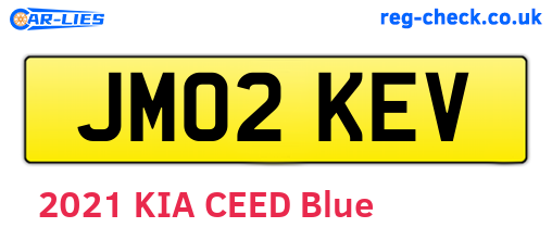JM02KEV are the vehicle registration plates.