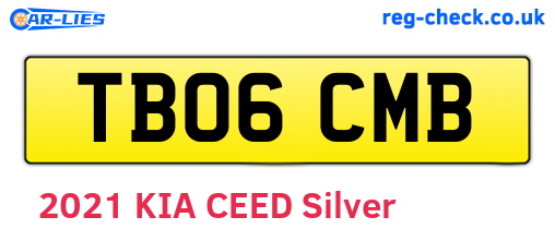 TB06CMB are the vehicle registration plates.