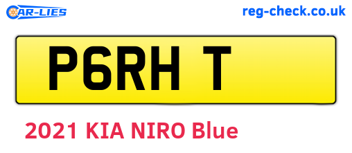 P6RHT are the vehicle registration plates.