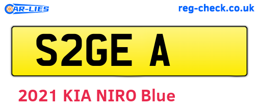 S2GEA are the vehicle registration plates.