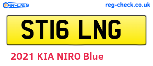 ST16LNG are the vehicle registration plates.