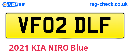 VF02DLF are the vehicle registration plates.