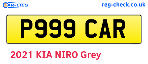 P999CAR are the vehicle registration plates.