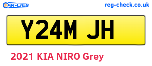 Y24MJH are the vehicle registration plates.
