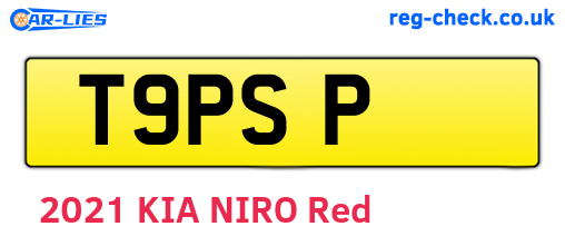 T9PSP are the vehicle registration plates.