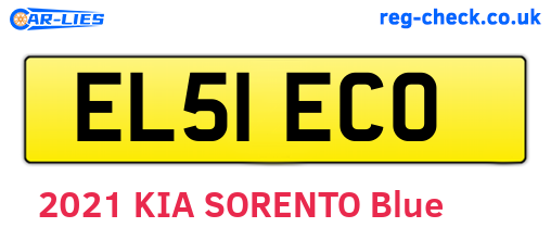EL51ECO are the vehicle registration plates.