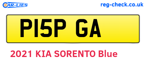 P15PGA are the vehicle registration plates.