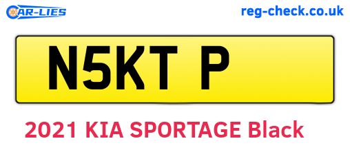 N5KTP are the vehicle registration plates.