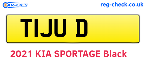 T1JUD are the vehicle registration plates.