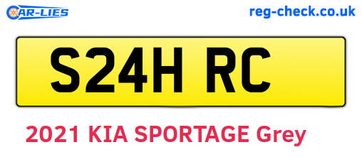 S24HRC are the vehicle registration plates.