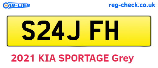 S24JFH are the vehicle registration plates.