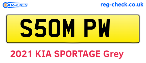 S50MPW are the vehicle registration plates.