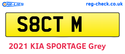 S8CTM are the vehicle registration plates.