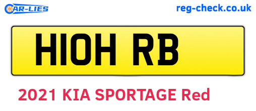 H10HRB are the vehicle registration plates.