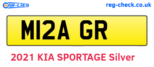 M12AGR are the vehicle registration plates.